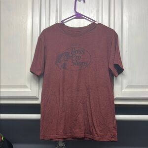Bass Pro Shops Men's Maroon Short Sleeve Tee
